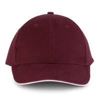 Burgundy / White