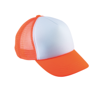 White / Fluorescent Orange