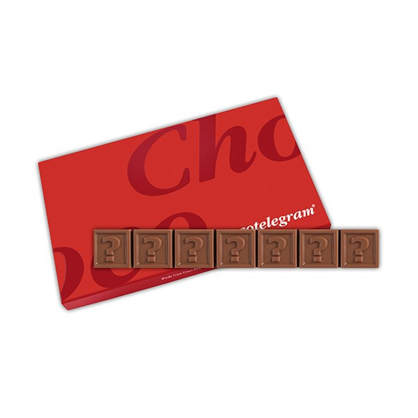Chocotelegram® 7 in geschenkdoos