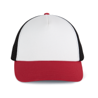 White / Light Scarlet Red / Black