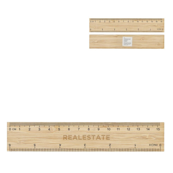 Bamboe liniaal 15cm