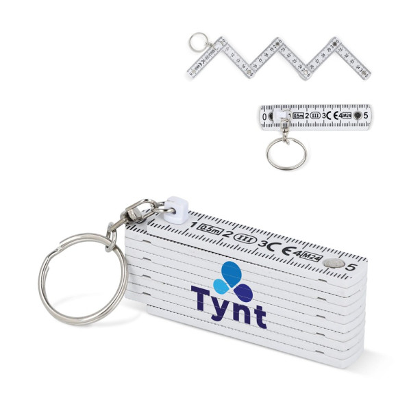 Gekalibreerde duimstok sleutelhanger 0,5m