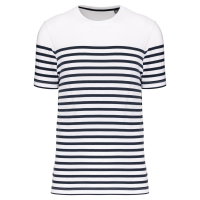 White / Navy Stripes