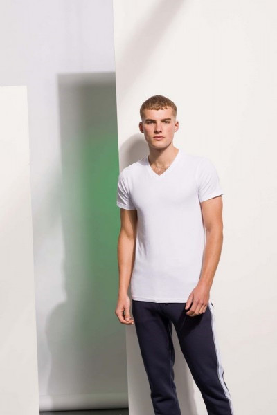 Skinni Fit Men's Stretch Feel Good V-neck T-shirt