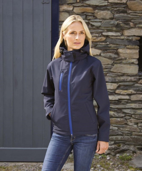 Result Core Ladies Tx Performance Hooded Soft Shell Jacket