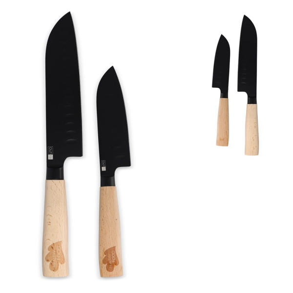 InSideOut Santoku 2pc knife set Ravn